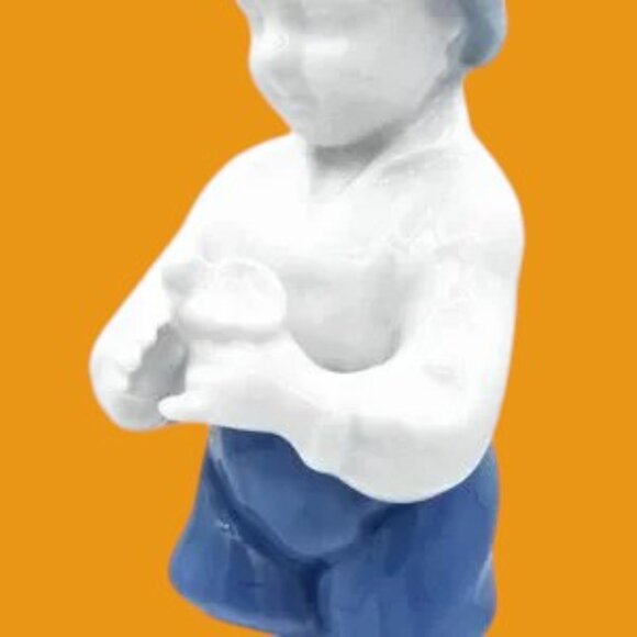 Vintage Gerold Porzellan Boy & Snail Bavaria West Germany - Picture 4 of 7